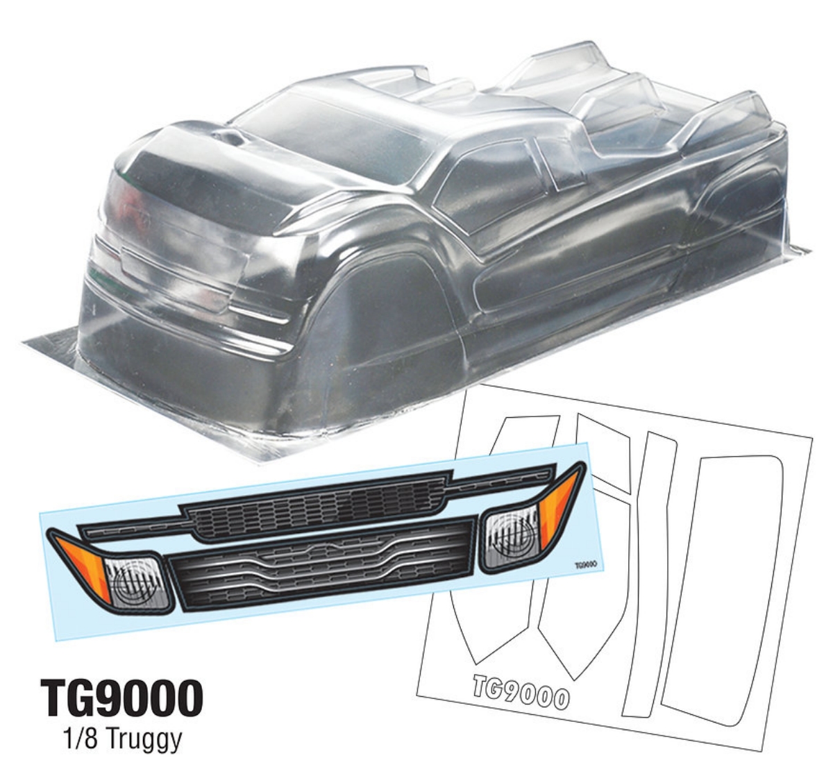 Tamiya Model Paint Set - TG9000 1/8 Truggy Body fit Team