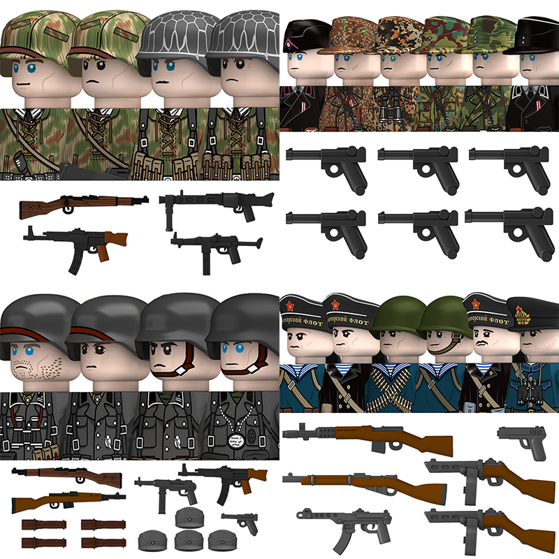 Lego Minifigure Holder - WW2 Military German North African Legion