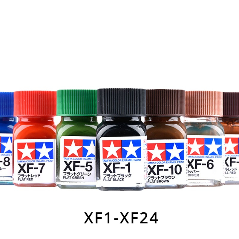 Tamiya Model Paint Set - TAMIYA Enamel Paint Flat Colors XF1-XF24