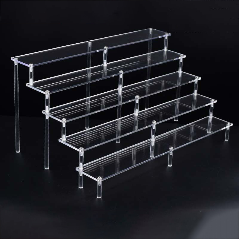 Clear 1-6 Tier Acrylic Display - Pop Display Shelf ulasan dan harga