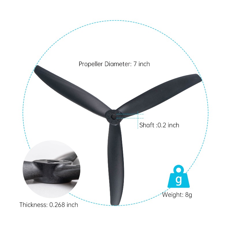 7X4X3 7040 Propeller 7-Inch Bl - Model Airplane Plastic ulasan dan harga