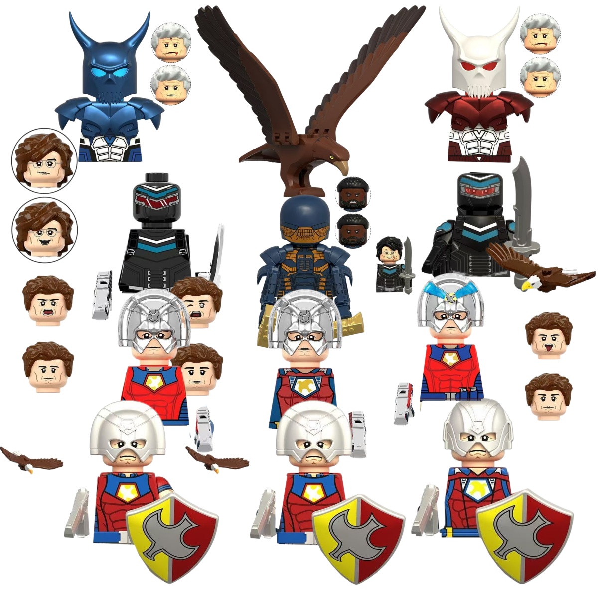 SuicideSquad Peacemaker Blue D - Lego Minifigure Holder ulasan dan harga