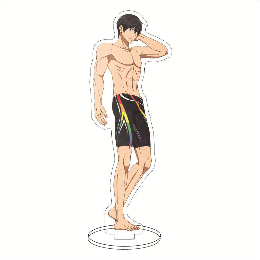 16CM Anime Acrylic Figure Free - Figma Stand Set ulasan dan harga