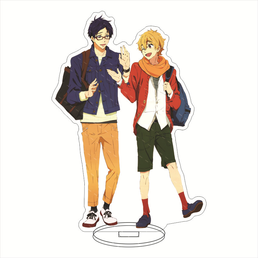 16CM Anime Acrylic Figure Free - Figma Stand Set ulasan dan harga