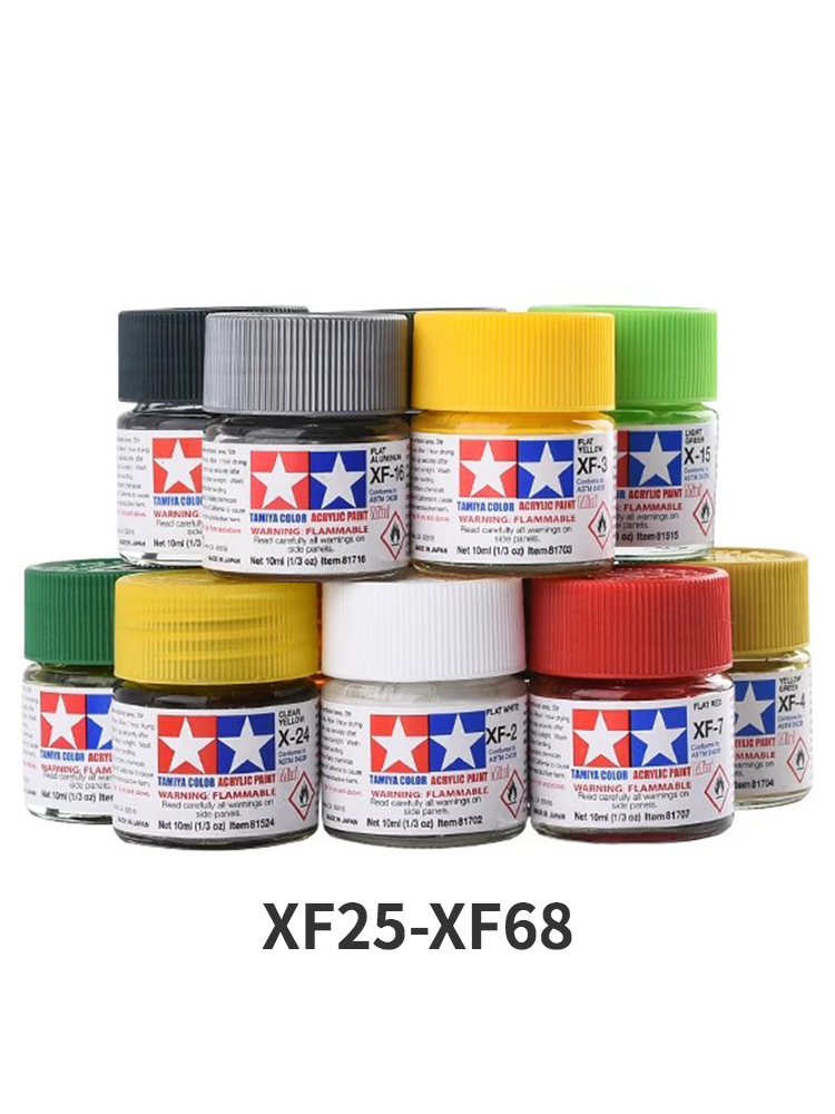 TAMIYA Acrylic Paint XF25-XF68 - Tamiya Model Paint Set ulasan dan harga