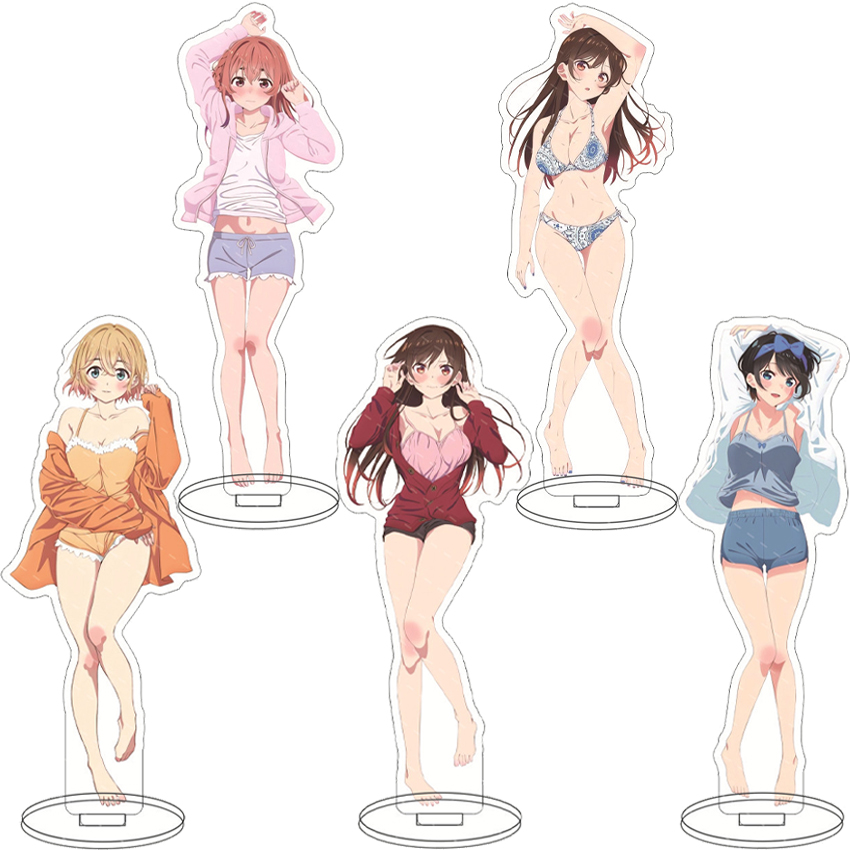 16CM Anime Figure Rent A Girlf - Figma Stand Set ulasan dan harga