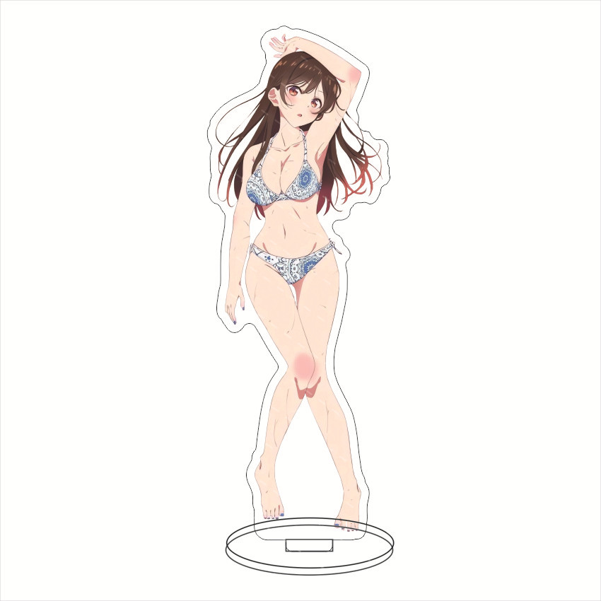 16CM Anime Figure Rent A Girlf - Figma Stand Set ulasan dan harga