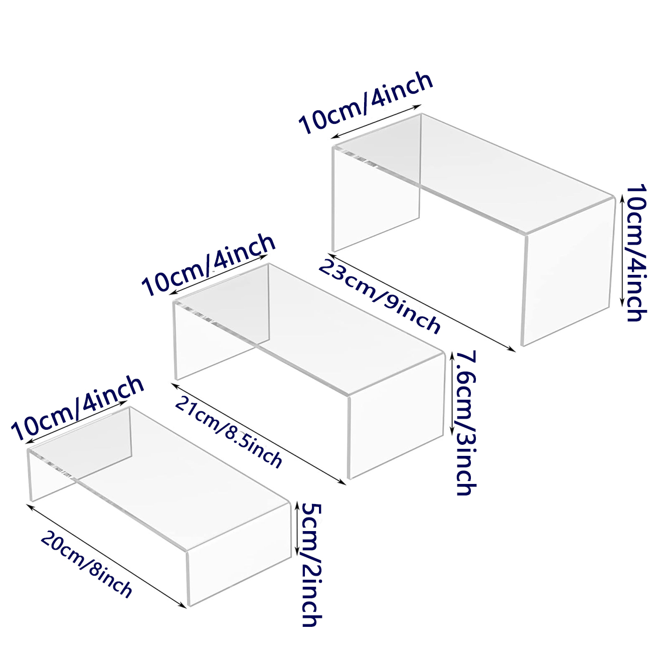 3 pieces of acrylic display sh - Pop Display Shelf ulasan dan harga