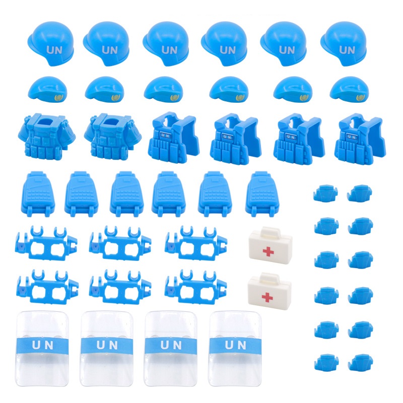 UN peacekeeping Forc Beret Bul - Lego Minifigure Holder ulasan dan harga