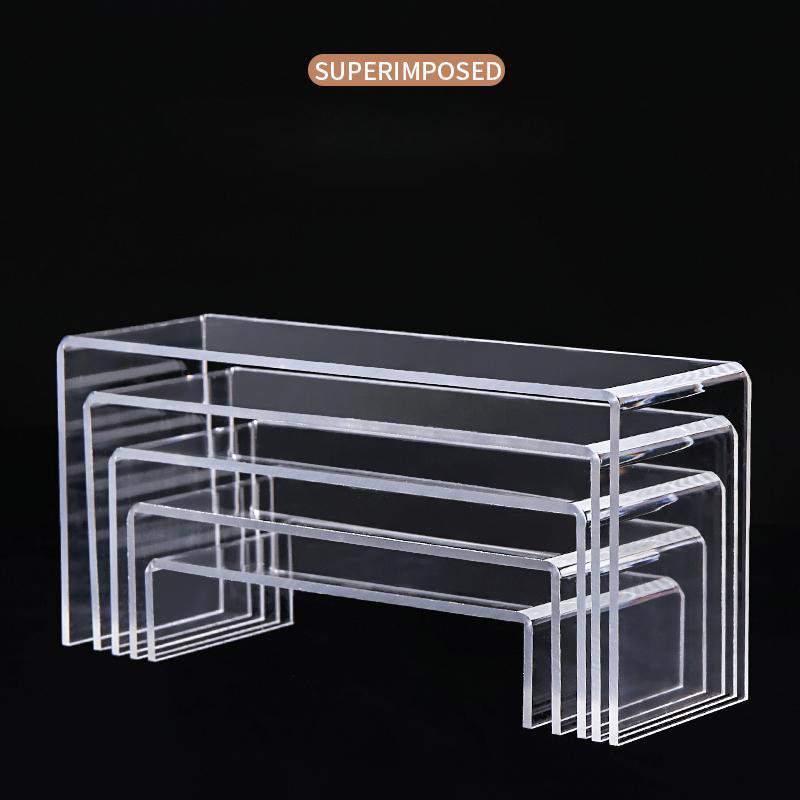 5mm U Shape Acrylic Display Ri - Pop Display Shelf ulasan dan harga