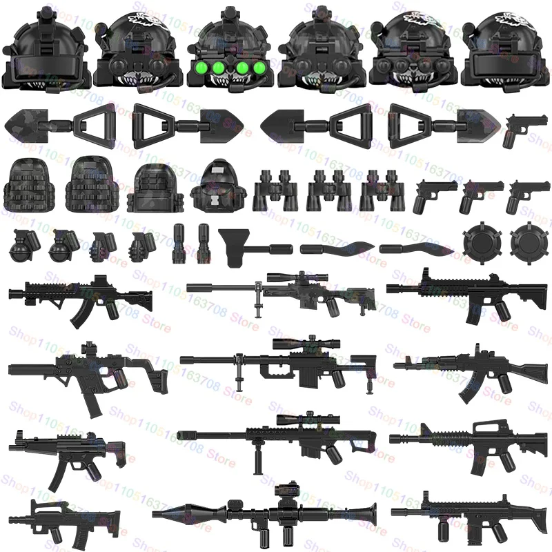 MOC Military Soldiers Action F - Lego Minifigure Holder ulasan dan harga