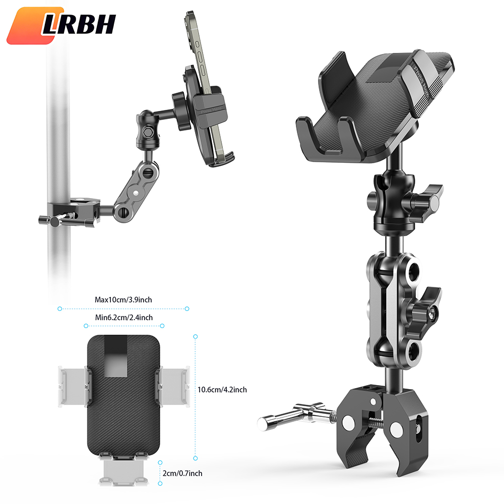 Phone Holder with Super Clamp  - Pop Display Shelf ulasan dan harga