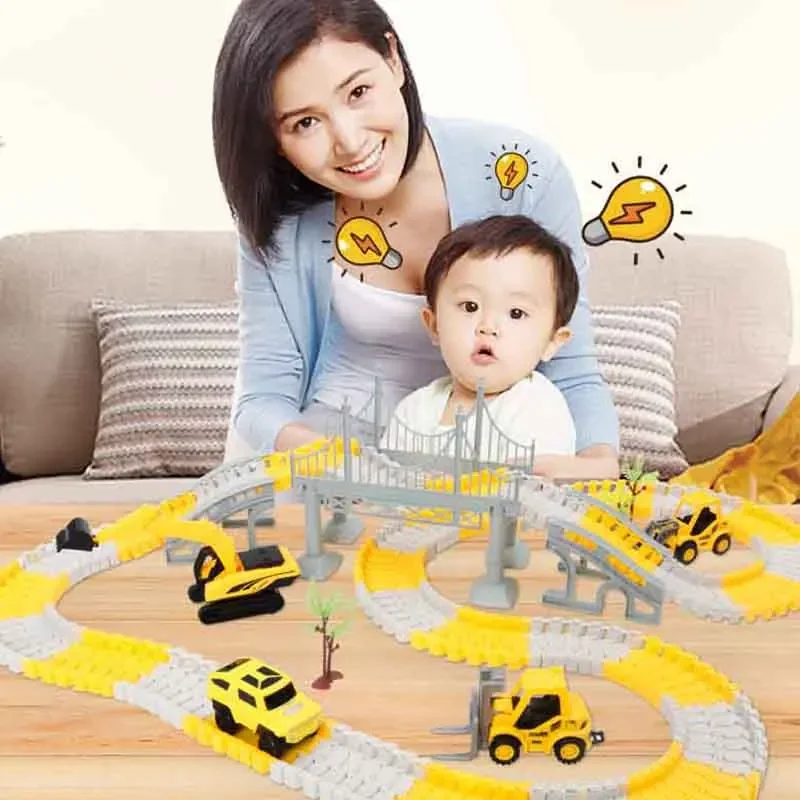 137-467pcs Children Electric T - Hot Wheels Car Track Sets ulasan dan harga