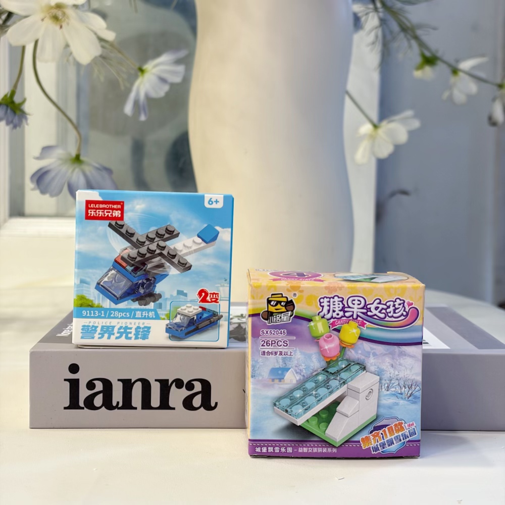 2-in-1 Police Helicopter Build - Building Block Mini ulasan dan harga