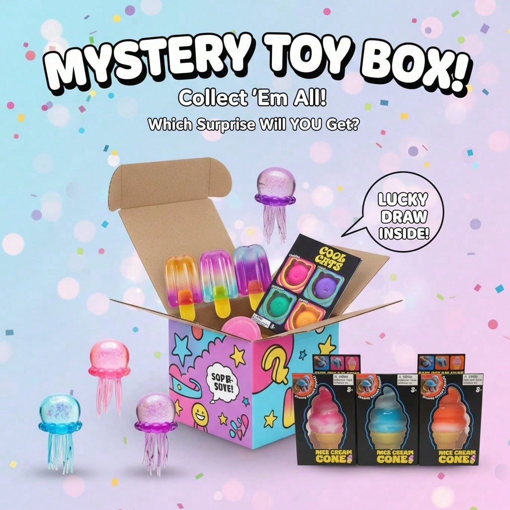 100+ Pieces Assorted Squishy F - Mystery Box Blind Bag ulasan dan harga