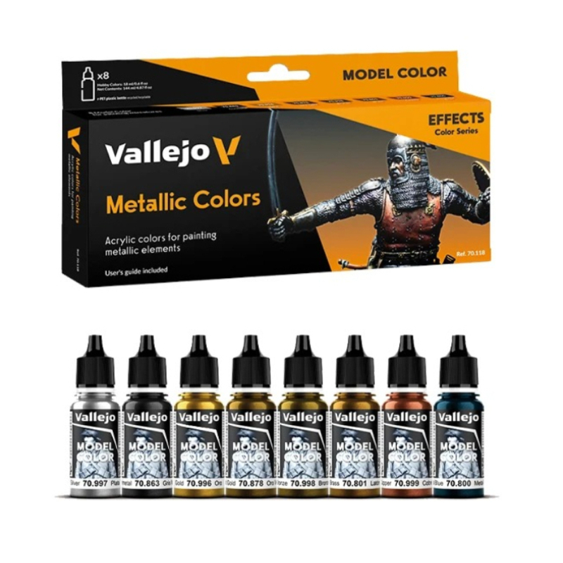 Vallejo 70118 Metallic Color E - Tamiya Model Paint Set ulasan dan harga