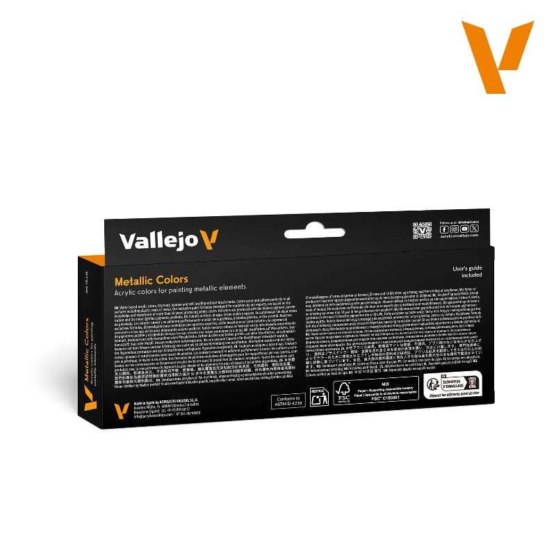 Vallejo 70118 Metallic Color E - Tamiya Model Paint Set ulasan dan harga