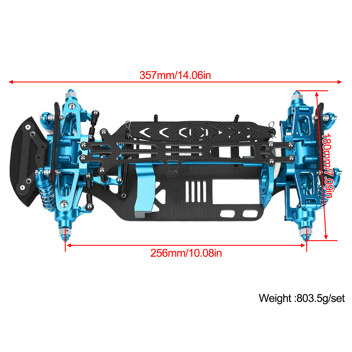 Aluminum & Carbon Fiber Frame  - Tamiya Model Rc Car ulasan dan harga
