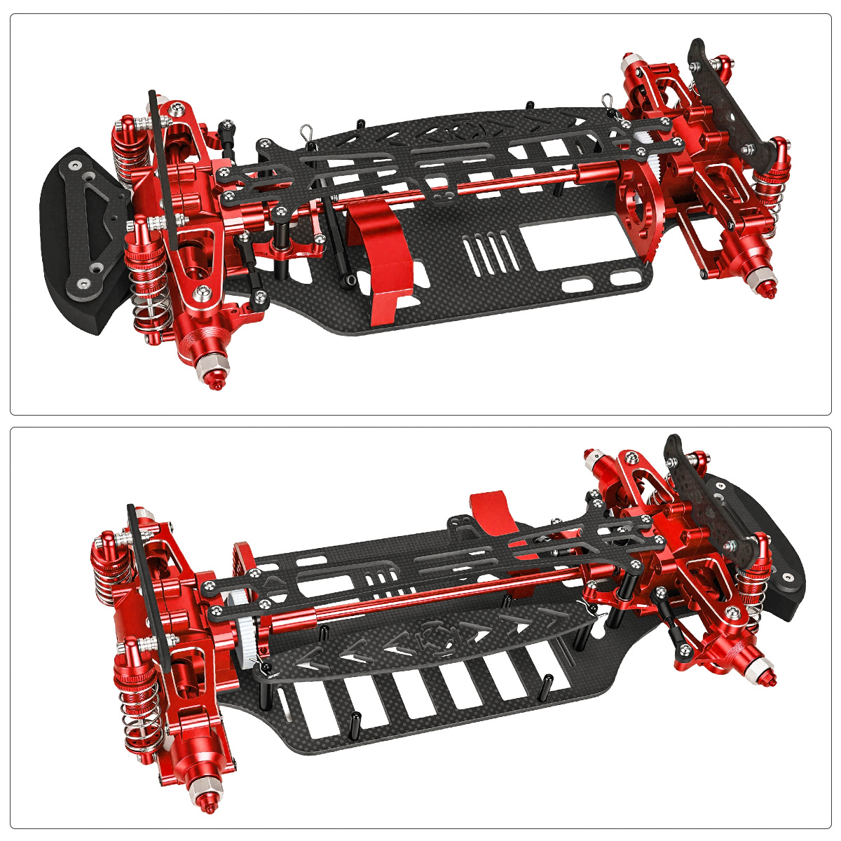 Aluminum & Carbon Fiber Frame  - Tamiya Model Rc Car ulasan dan harga