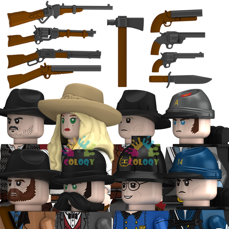 Kids Toys Cowboy Building Bloc - Lego Minifigure Holder ulasan dan harga