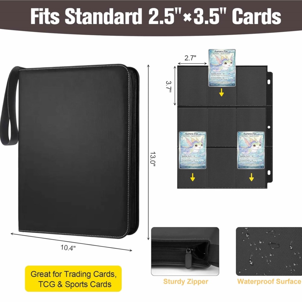 900 Pockets Card Binder Album  - Pokemon Binder Card ulasan dan harga