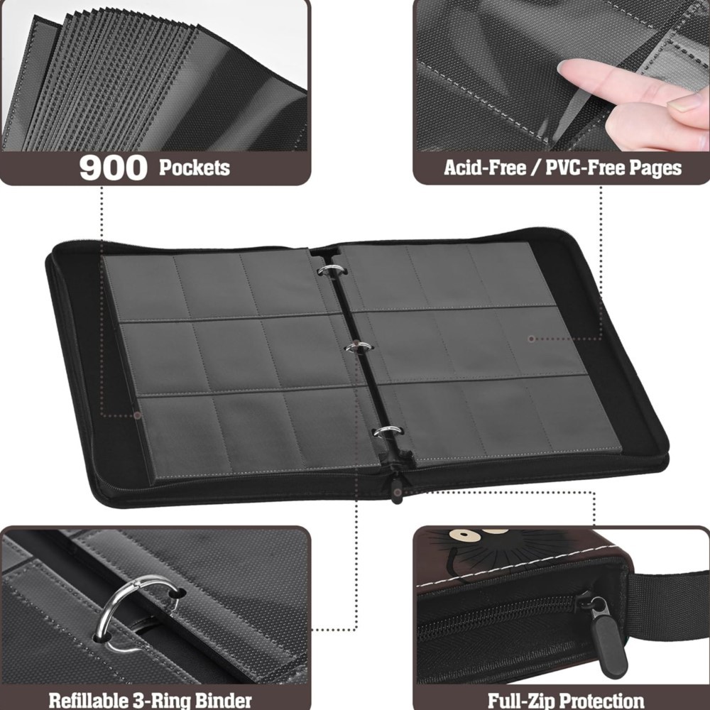 900 Pockets Card Binder Album  - Pokemon Binder Card ulasan dan harga