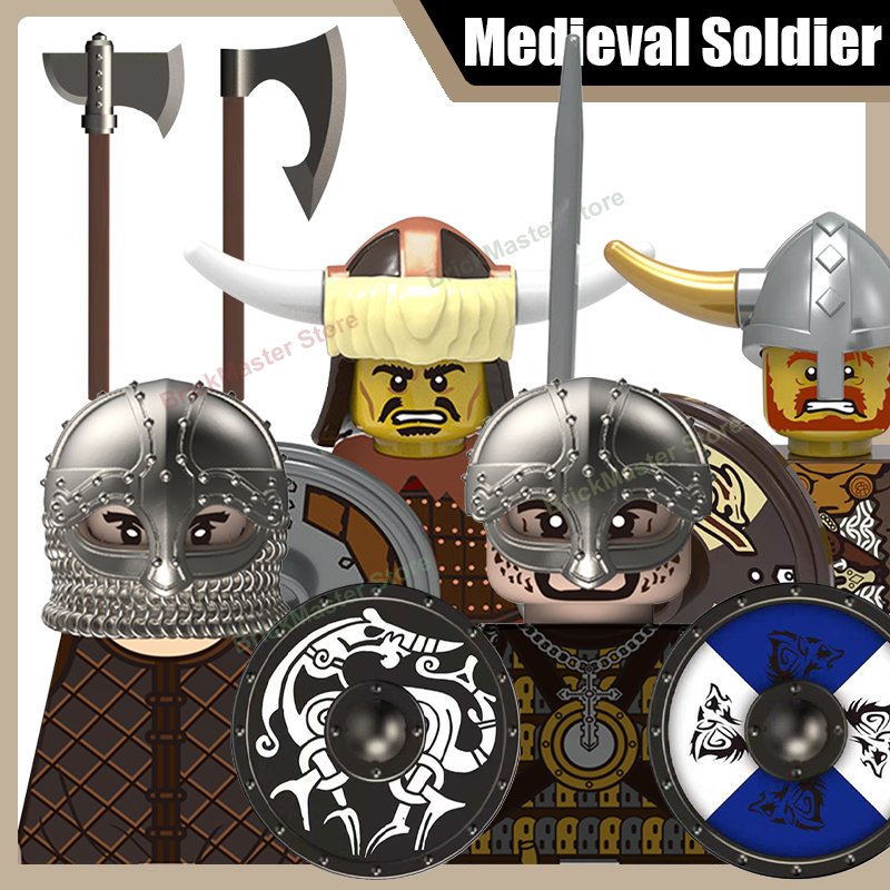 Medieval Military Viking Warri - Lego Minifigure Holder ulasan dan harga