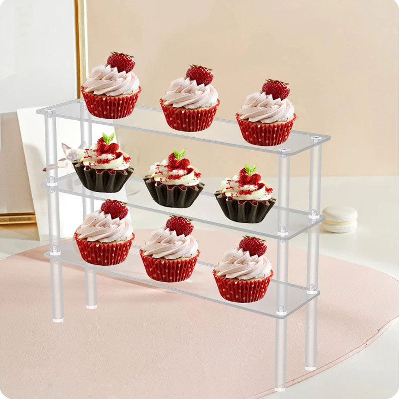 Clear Acrylic Display Riser St - Pop Display Shelf ulasan dan harga