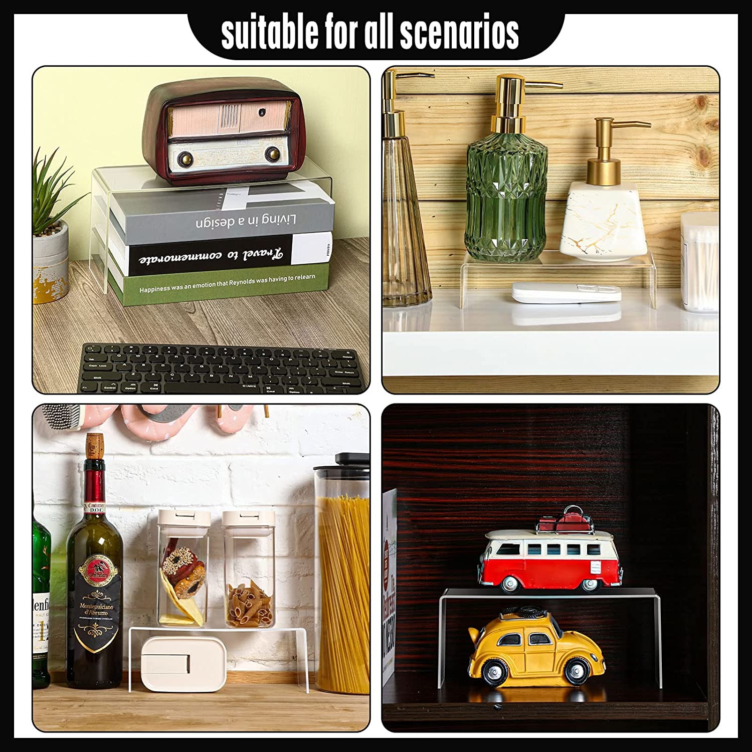 Clear Rectangular Acrylic Disp - Pop Display Shelf ulasan dan harga