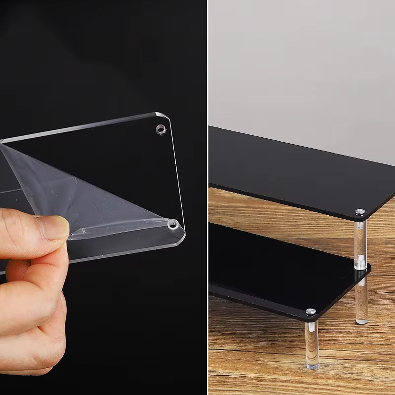 Black Acrylic Display Shelf St - Pop Display Shelf ulasan dan harga